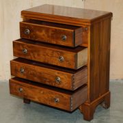 Vintage walnut commode with sliding top in Butler style.