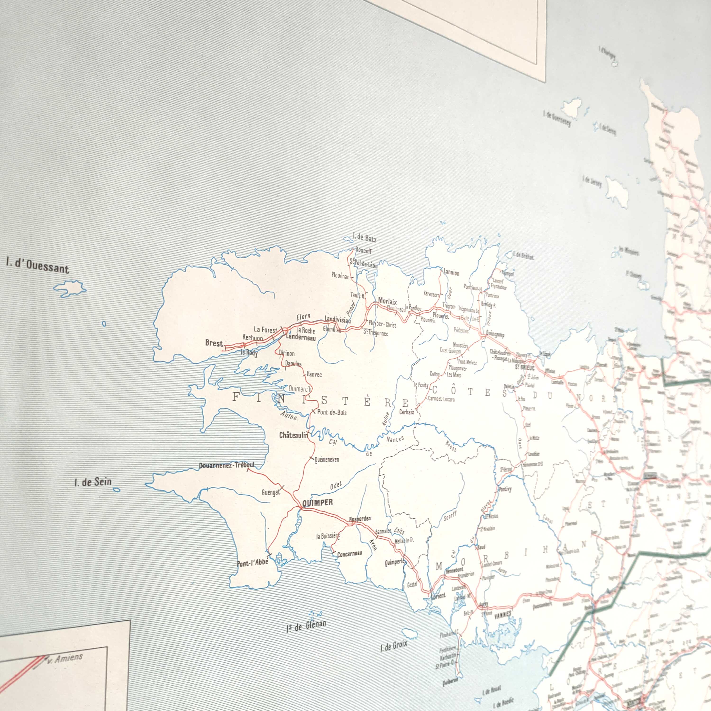SNCF map in old Brittany