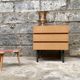 Mini dresser furniture tv / vintage hifi teak metal feet 1950 1960