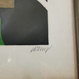 Ancienne Gravure aquatinte 455 signée Bertrand Dorny