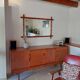 Large vintage bamboo mirror
