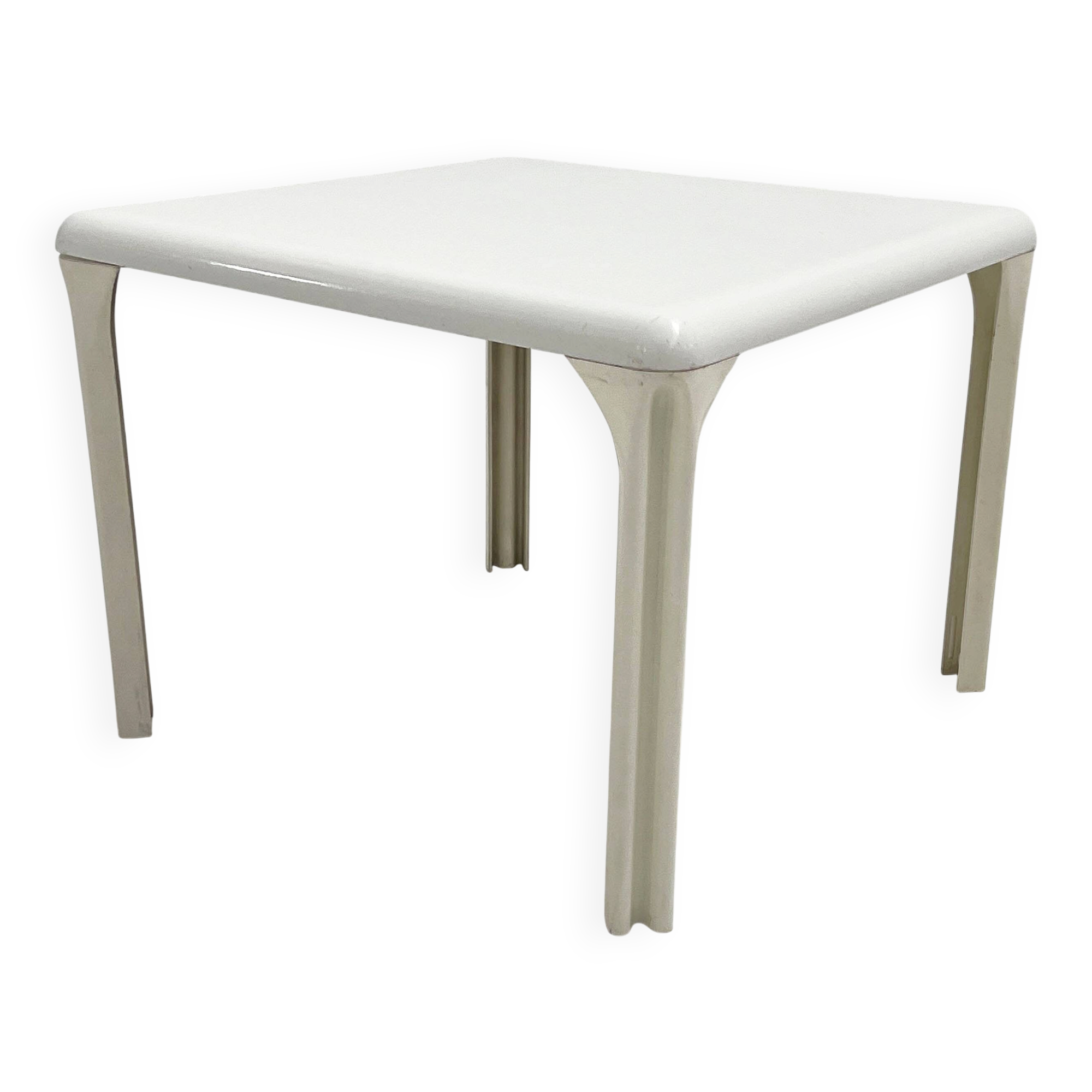 Stadio White dining table by Vico Magistretti for Artemide, 1970