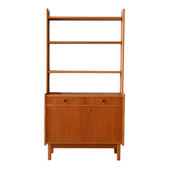 Scandinavian bookcase with drawers Danish style