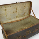 Vintage antique leather suitcase