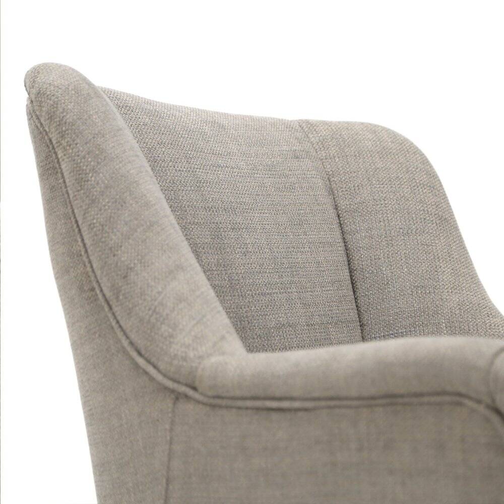 Grey fabric armchair, 1950s