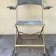 Former Lafuma gold metal folding chair