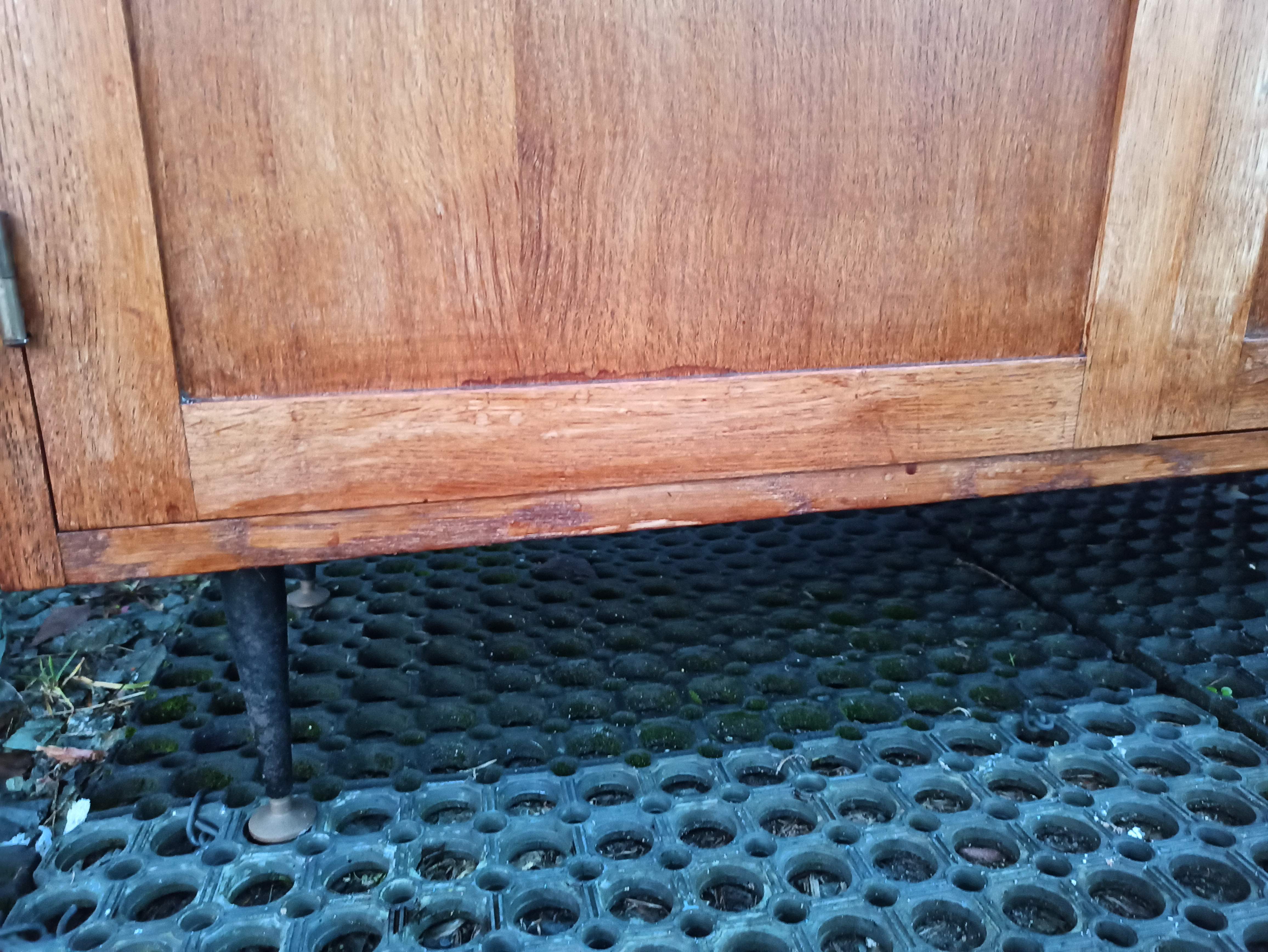 Low storage sideboard 2 doors iron base year 50 60