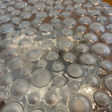 Pressed glass ceiling light, 1970