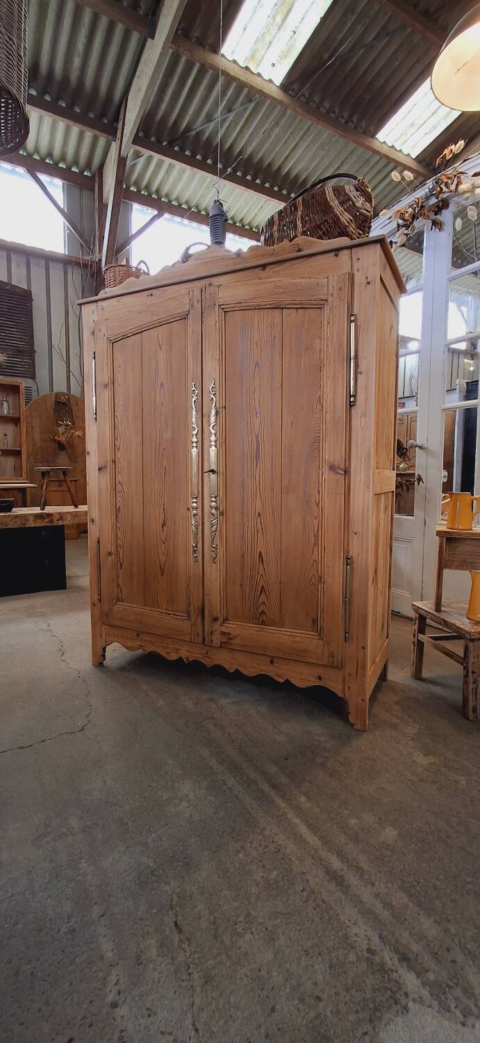 Antique fir wardrobe