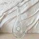 Large Dansk glass carafe, vintage Scandinavian design, ball stopper.