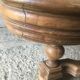 Oak coffee table on wheels