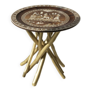 Table basse orientale - marqueterie