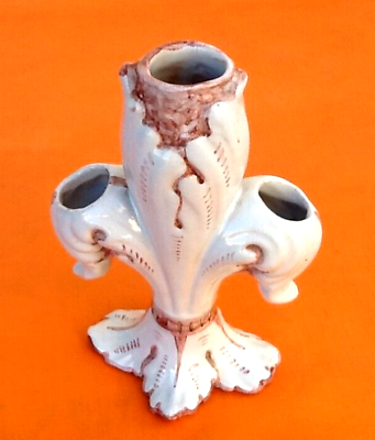 Centerpiece / decorative vase bouquetière 3 branches ceramic