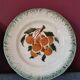 Slip fruit plates Faience New Givors