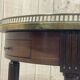 Louis XVI style mahogany bouillotte table from the 1950s with a marble top