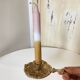Antique Brass Candle Holder "Cell Rat" - Rustic Elegance
