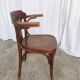 Chaise de salle à manger vintage en bois courbé : fauteuil style Thonet du milieu du siècle