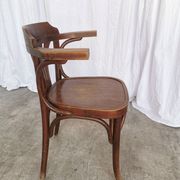 Vintage Bentwood Dining Chair: Mid-Century Thonet Style Armchair