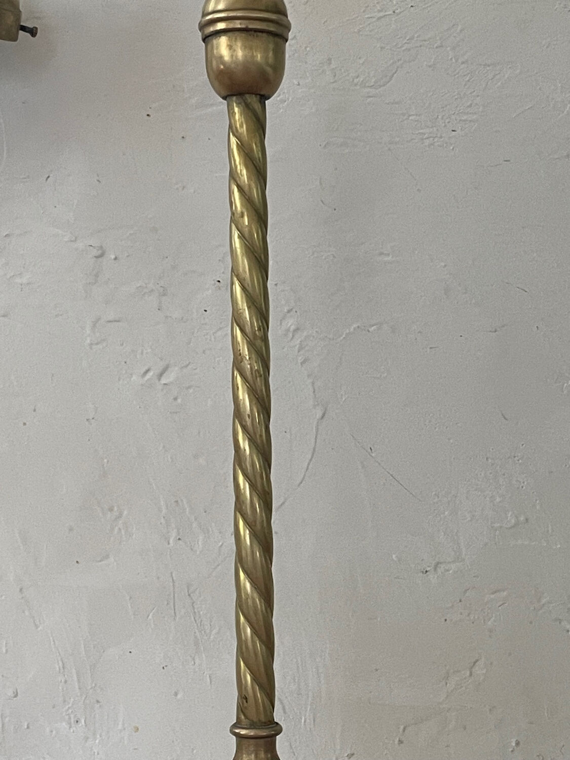 Vintage 4-light brass lamp