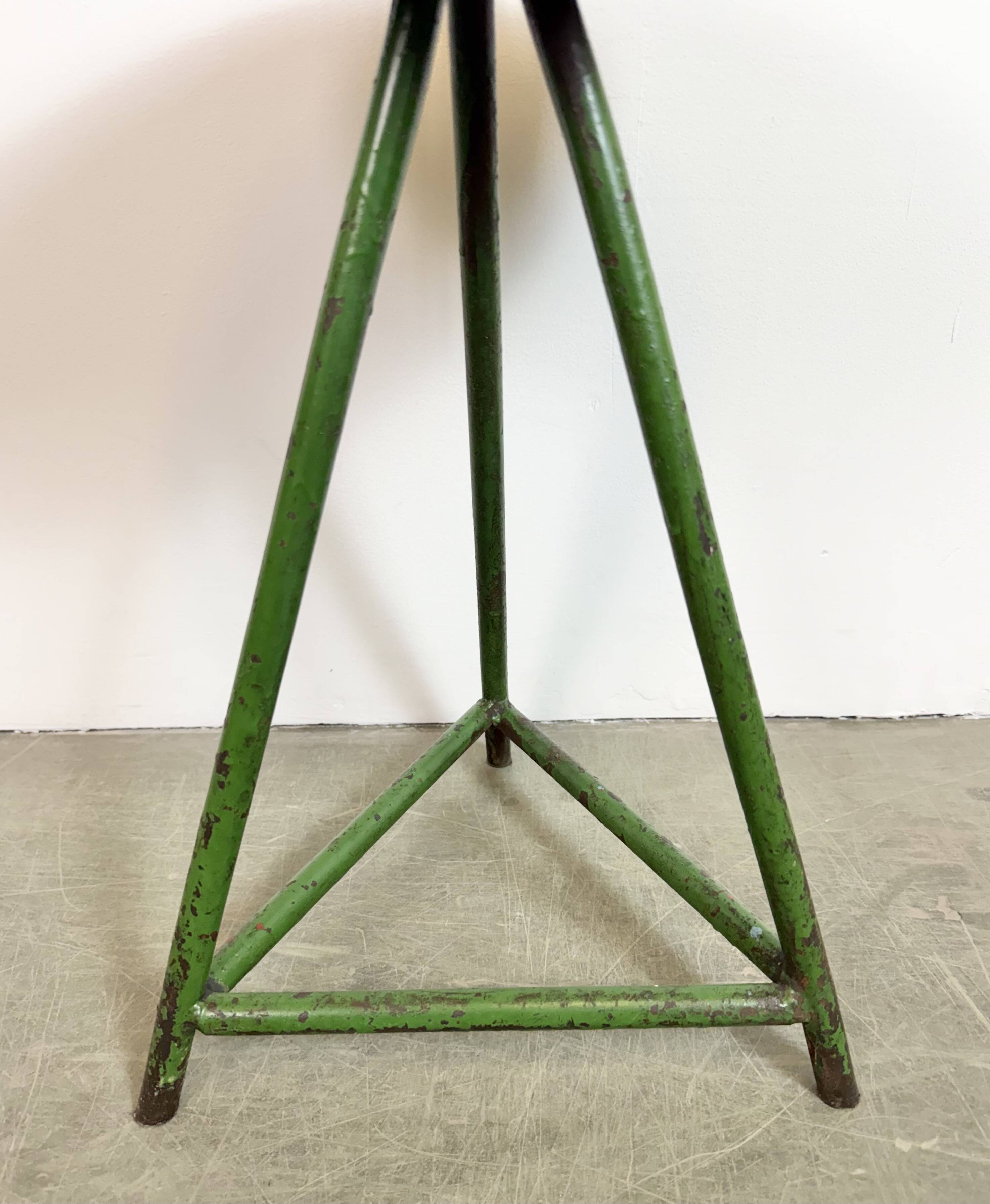 Green Industrial Workshop Stool, 1960s