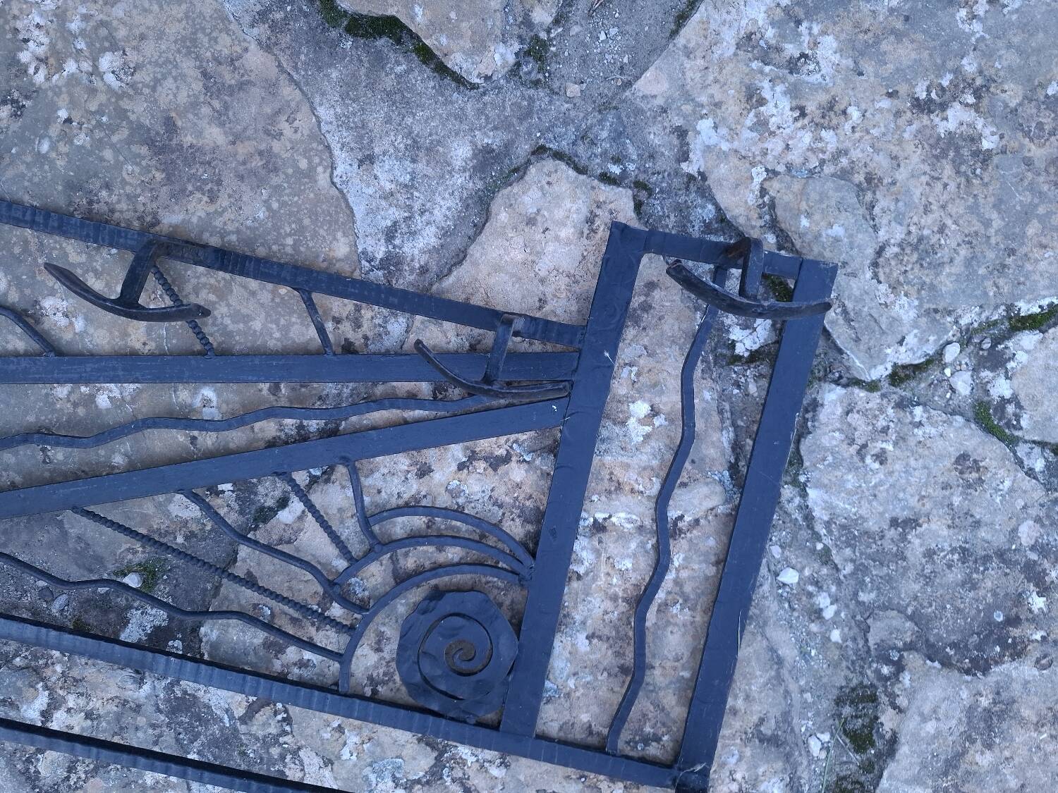 Art Deco wall coat rack