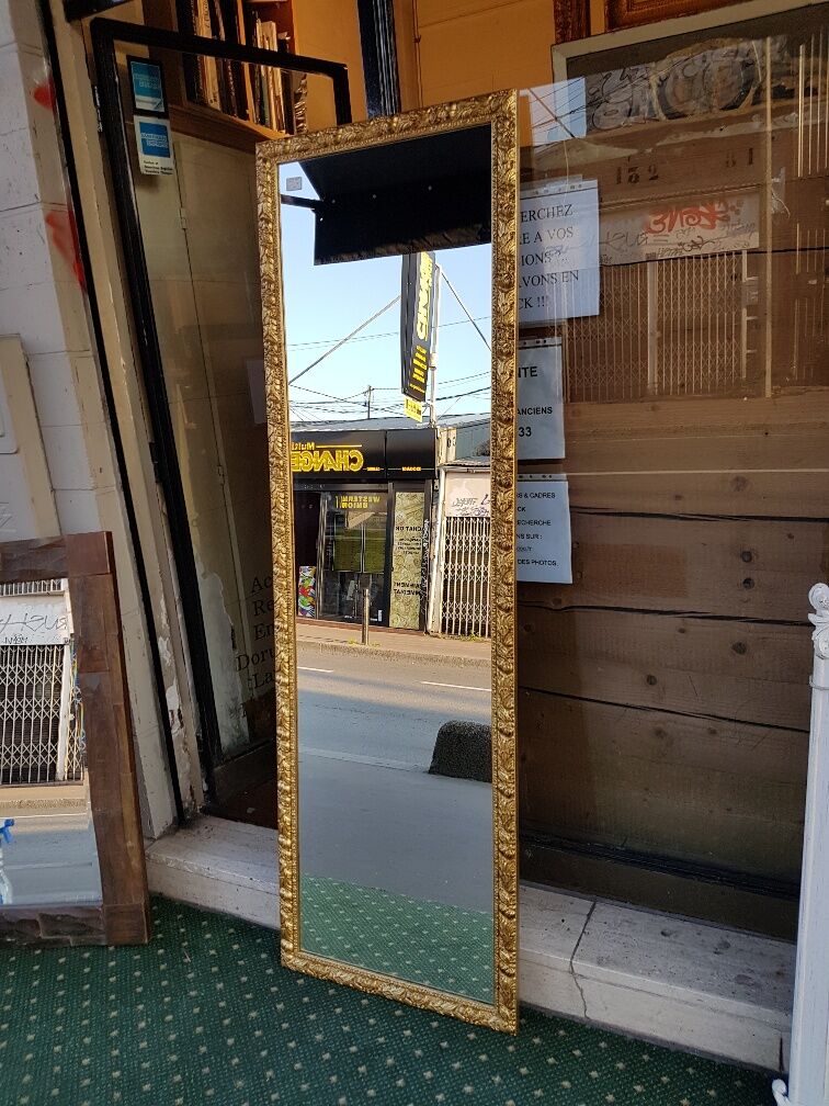 Golden mirror, francesca model 175 x 55 cm