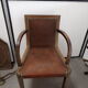 Pair of leather bridge chairs