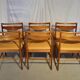 Extendable table set and six Scandinavian Teak Mc Intosh chairs