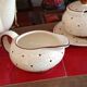VVB Haldensleben ceramic coffee and tea service, Lotte pattern, 1950