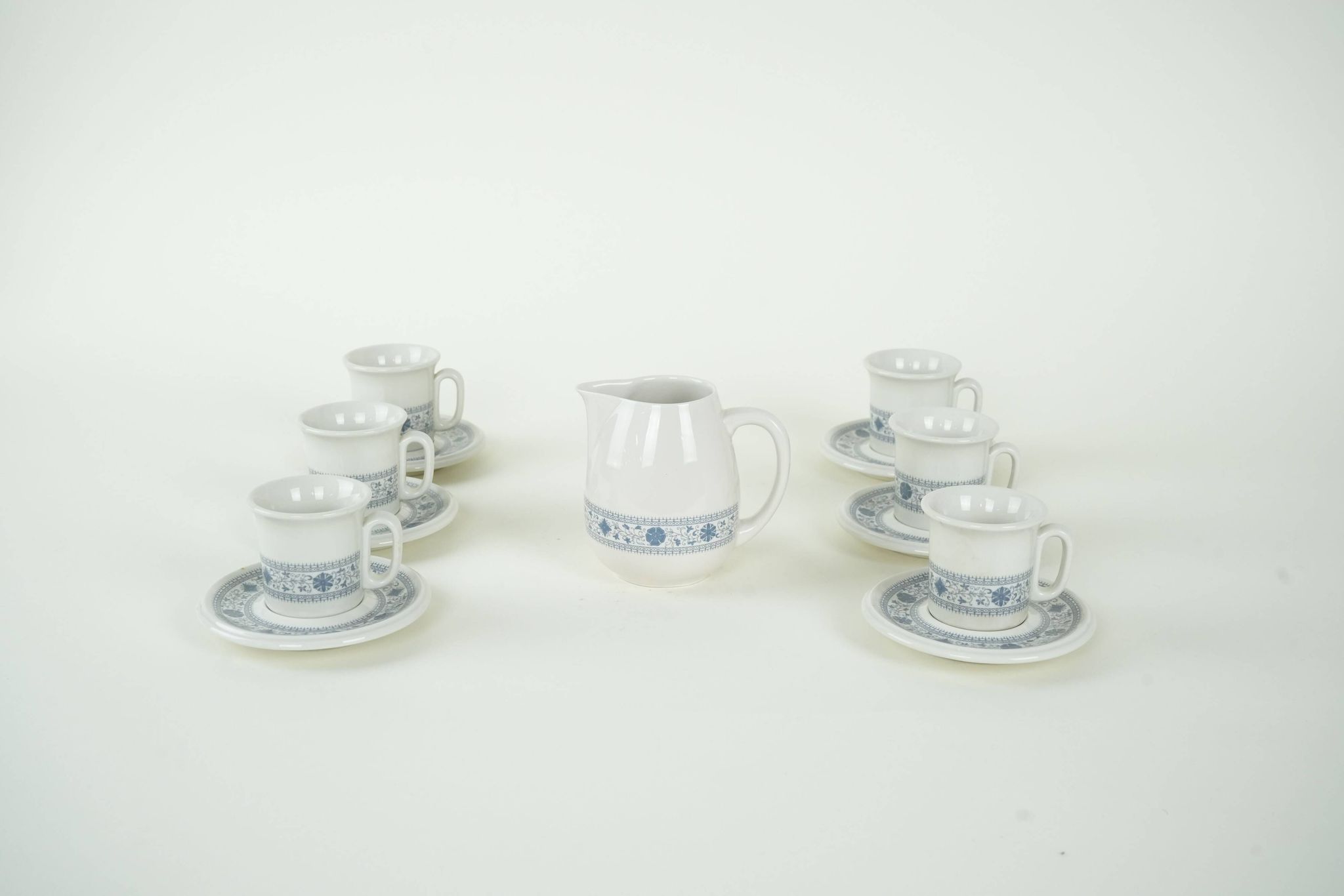 Teapot and cup set, Italian design, 1970s, made in Italy