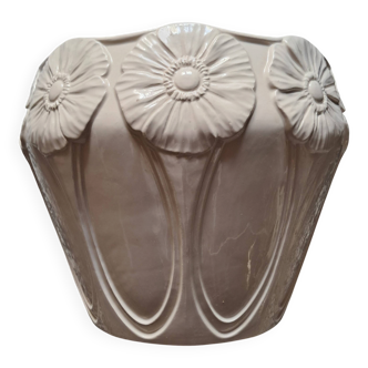 Vintage Art Nouveau ceramic with floral decoration.