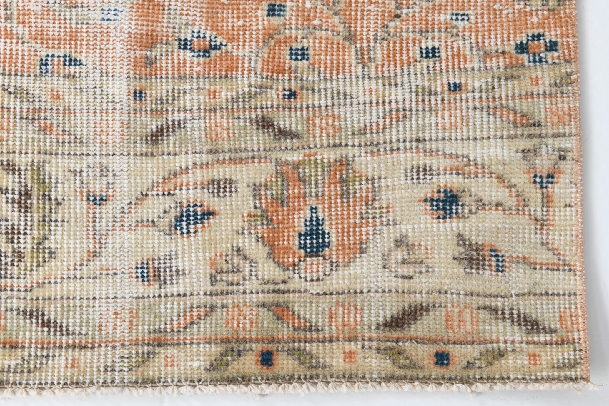 3x9 Vintage Floral Runner Rug,78x275Cm