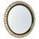 Wall mirror in brass by Vereinigte Werkstätten, 1950s