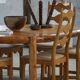 Rainer Daumiller, extendable round dining table in pine, modern Danish style, 1970s.