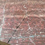 Henri II two-door sideboard in solid wood and marble