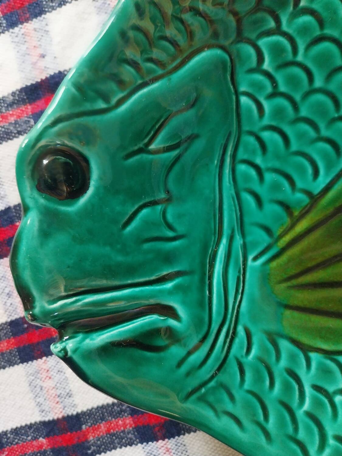 Barbotine Vallauris plate