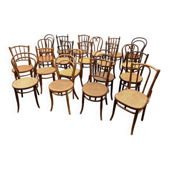 20 Thonet Fischel bistro chairs mismatched restaurant bentwood bentwood Brewery Fr