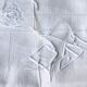 SHEET & PILLOW CASE PILLOW OLD LINEN EMBROIDER HAND