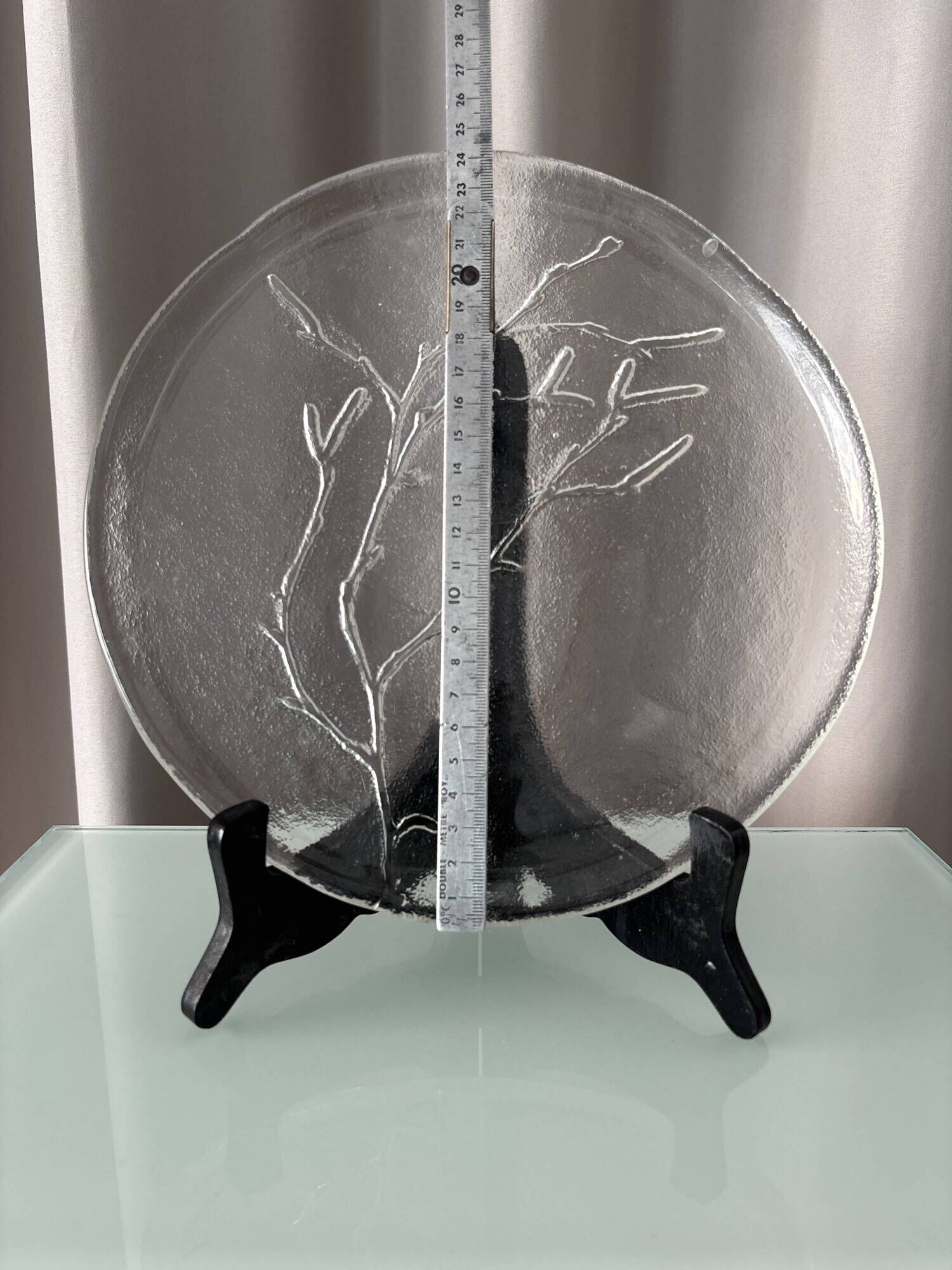 Vintage Humppila ‘Koivunoksa’ Glass Plate by Kaija Aarikka – Finland