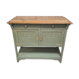 Old 2-door service console in restyled solid oak