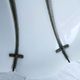 Large Modernist white acrylic hanging light lamp 1970s