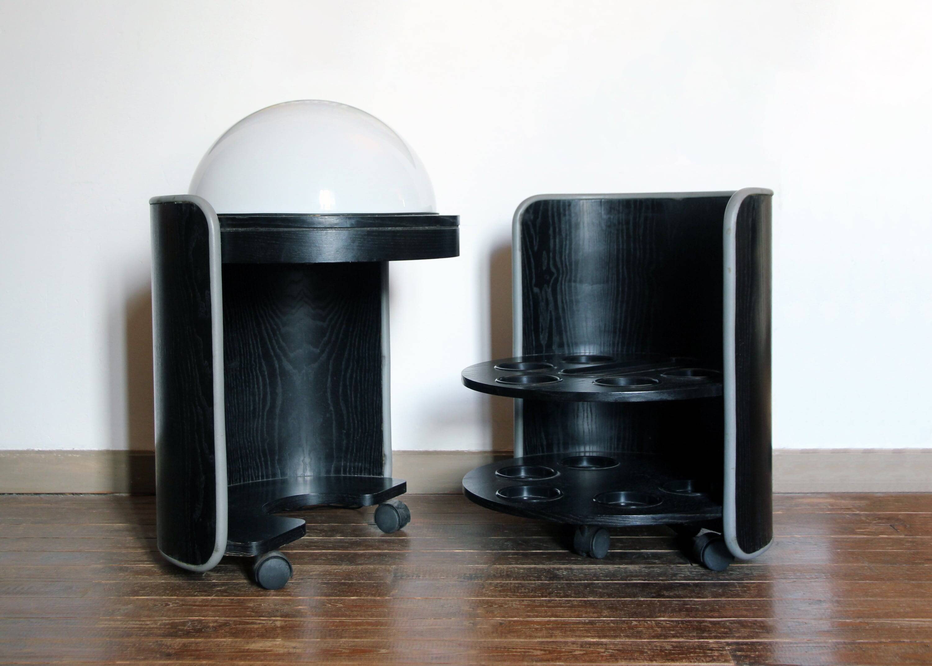 Bar cabinet on wheels by Luigi Massoni, 1960s