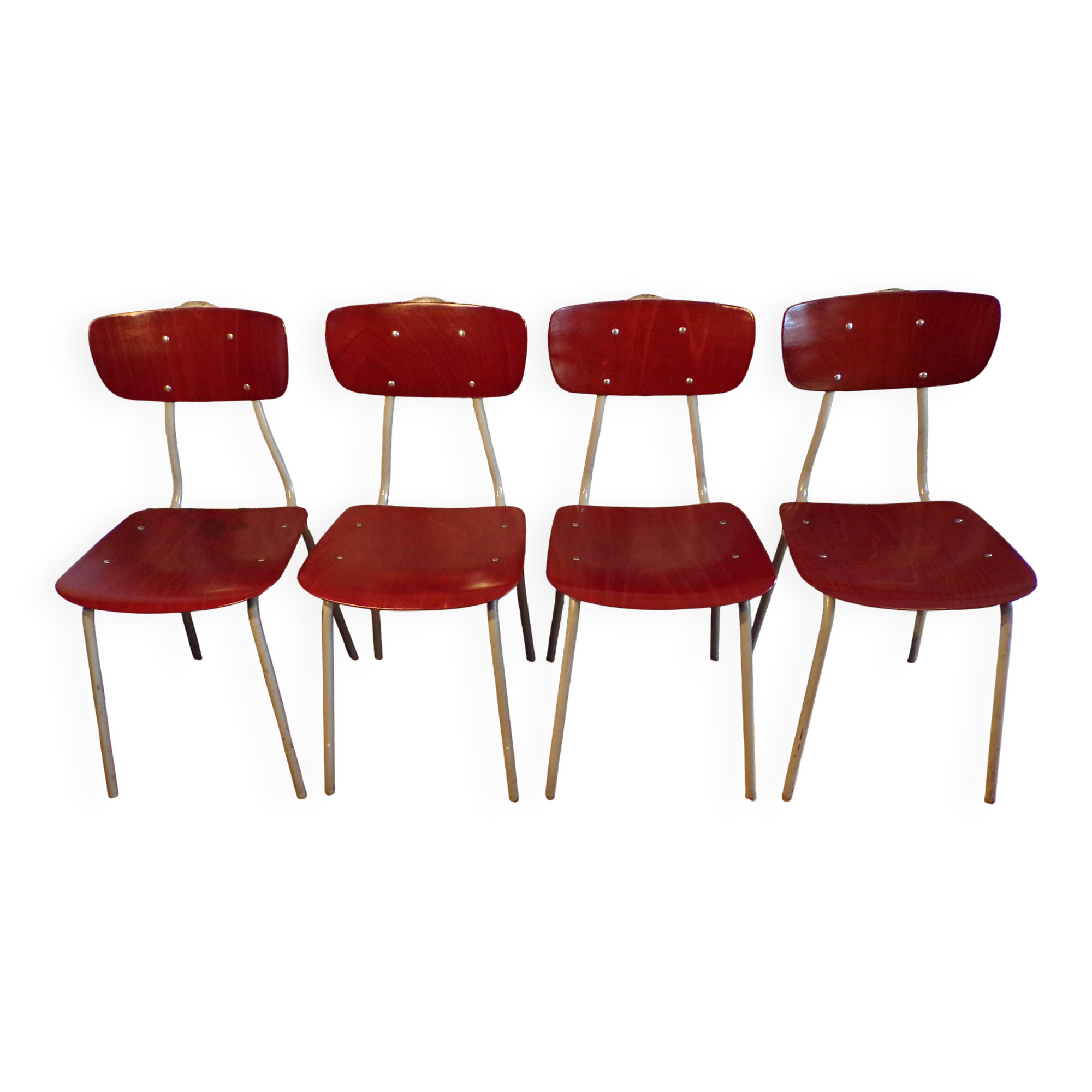 Set of 4 vintage pagwood chairs