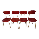 Set of 4 vintage pagwood chairs