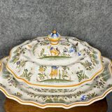 large earthenware soup tureen and tray