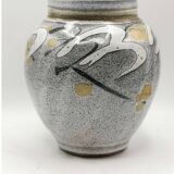 Glazed ceramic vase signed