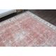 1960s Vintage Persian Handmade Wool Cotton Light Red Area Rug 280x360