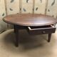 Oval coffee table in vintage oak year 40/50