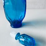 Blue glass decanter