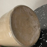 Old alcohol jar from the British army in stoneware.